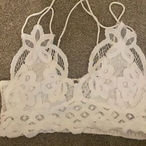 Free people white lace bralette